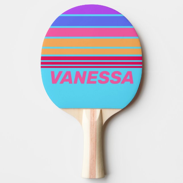Havglas Horisontrandning med namn Pingisracket (Framsidan)