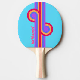 Havglasrandig loop med namn pingisracket