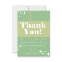 Havgrön födelsedagskort