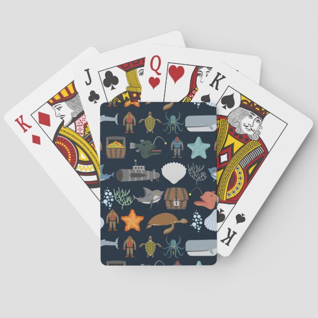 Havinvånaremönster 1 casinokort (Baksidan)