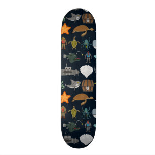 Havinvånaremönster 1 old school skateboard bräda 18 cm