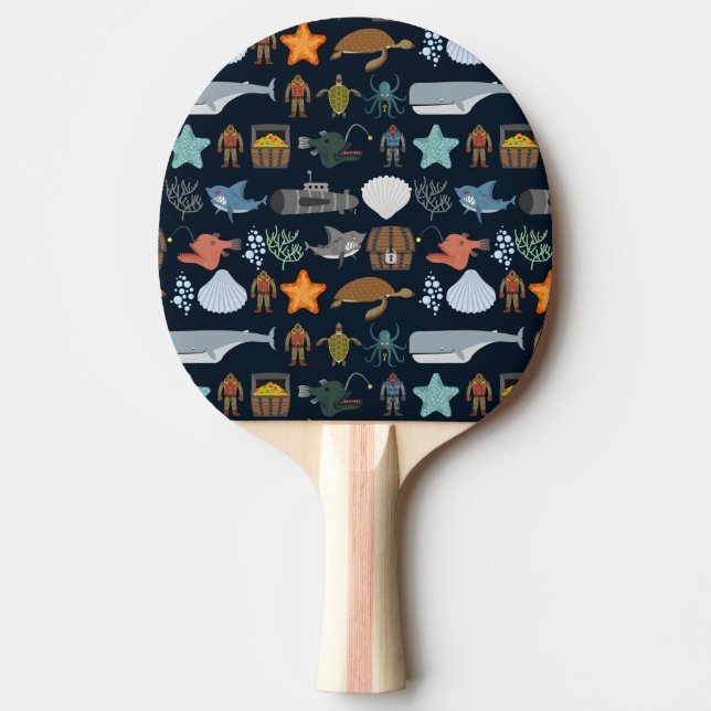 Havinvånaremönster 1 pingisracket (Framsidan)