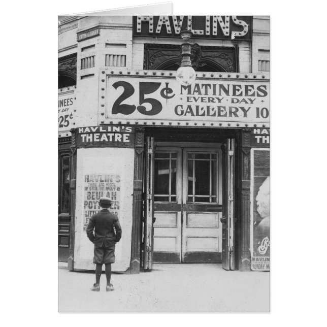 Havlins teater, 1910 hälsningskort (Framsidan)