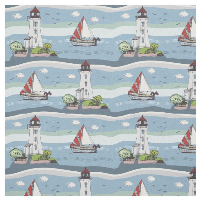 Havmönstertyg Tyg (Provkarta)