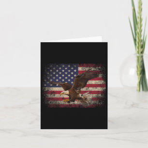 Havörn 4:e Juli Julpresent Amerikansk Flagga Kort