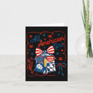 Havörn Coquette Båge All Amerikansk Tjej Glad 4t Kort