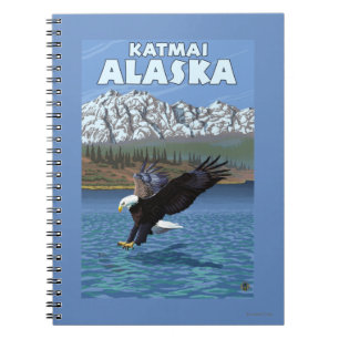 Havörn Dykande - Katmai, Alaska Anteckningsbok