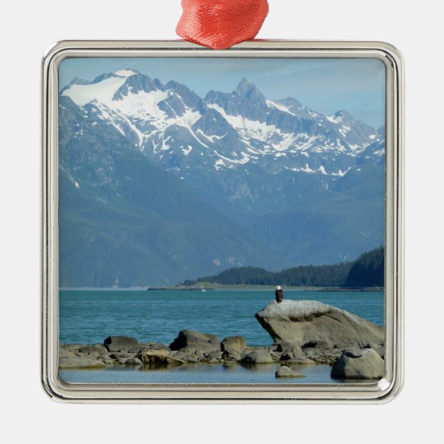 Havörn i Skagway Alaska Julgransprydnad Metall (Framsidan)