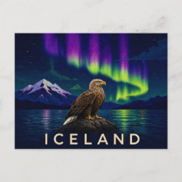 Havörn under Aurora | Ikonisk Islänning Vykort
