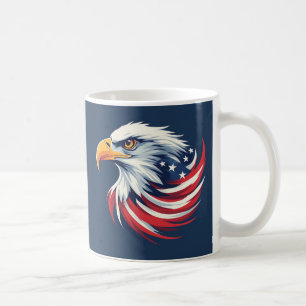 Havörngeskt present till honom – USA Patriotisk ko Kaffemugg