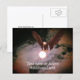 Havörns Fullmåne Fantasi Personlig  Vykort