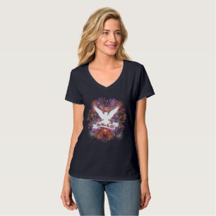 Havörnsandan från 1776 Gud välsigne USA-banner T Shirt