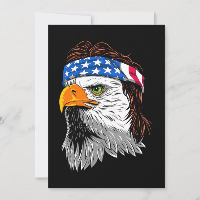 Havörnsmullet USA Julkort (Framsida)