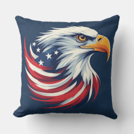 Havörnspresent för honom – USA Patriotisk konst Kudde