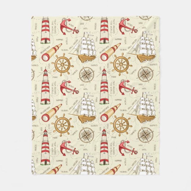 Havplats Fleecefilt (Framsidan)