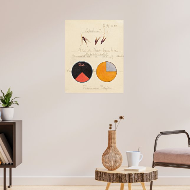 Havre, 1920 av Hilma af Klint Poster (Vardagsrum 3)