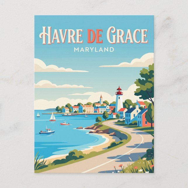 Havre de Grace Maryland Vykort (Framsida)