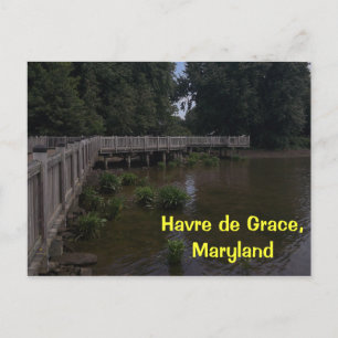 Havre de Grace Strandpromenad vykort