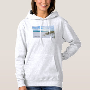 Havre, havre och vita, blanka, morgonkvinnor, hood t shirt
