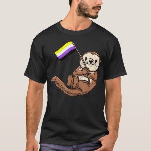 Havre med icke-binärt Flagga av Pride T Shirt