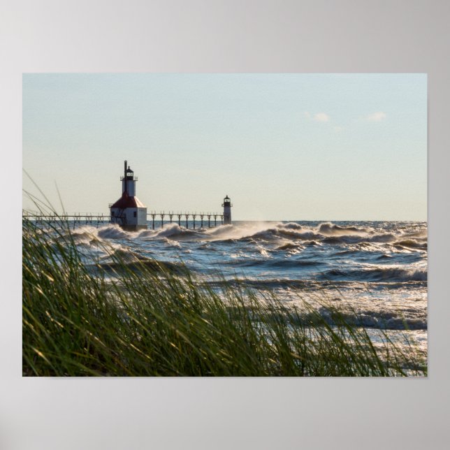 Havre och havsabborre poster (Framsidan)