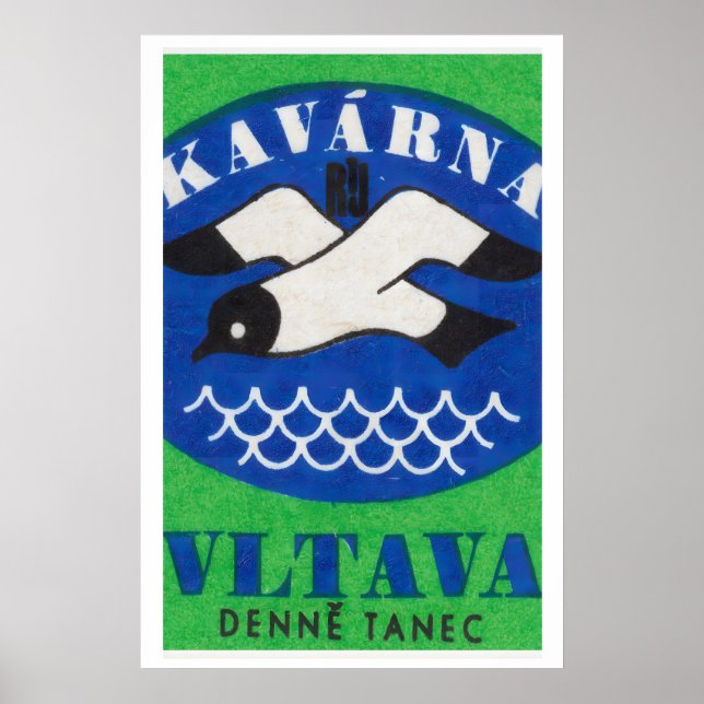 Havs Fågel - Tändsticksask Tryck - Estetisk Väggko (Framsidan)