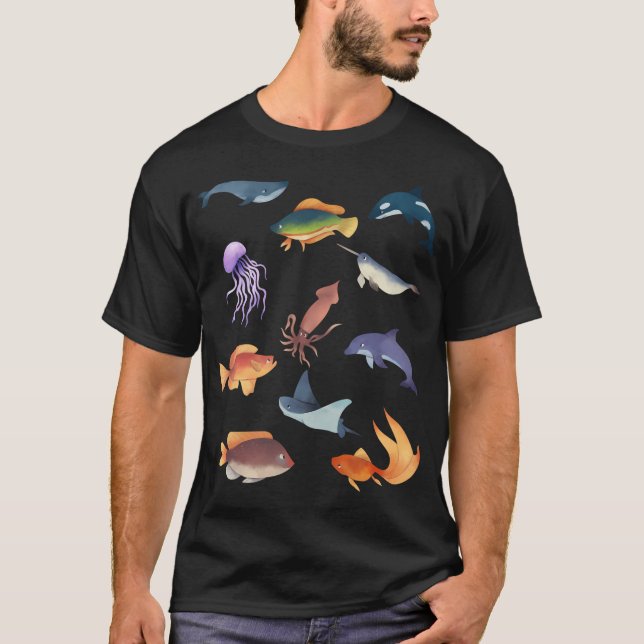 Havs fiskar t shirt (Framsida)