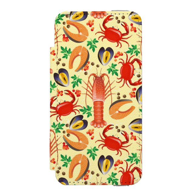 Havs- mönster incipio iPhone wallet skal (Folio Framsidan)
