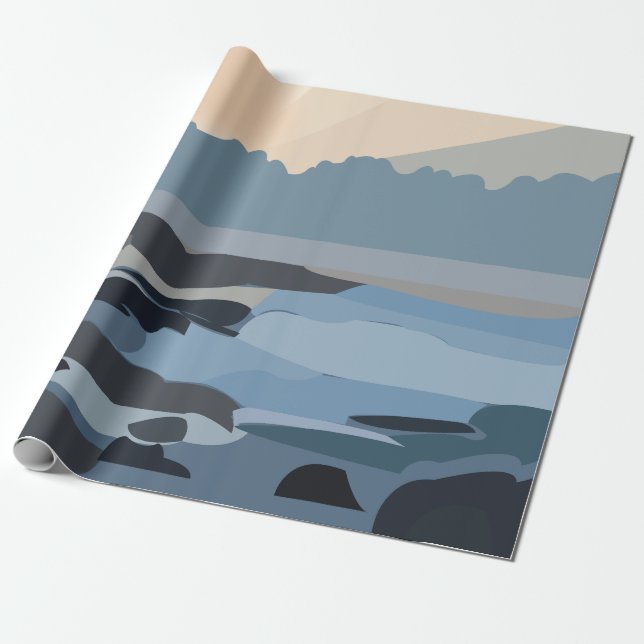 Havs Natur Himmel  Presentpapper (Utrullad)