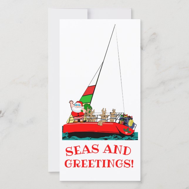 Havs- och Hälsning-julkort Julkort (Framsida)