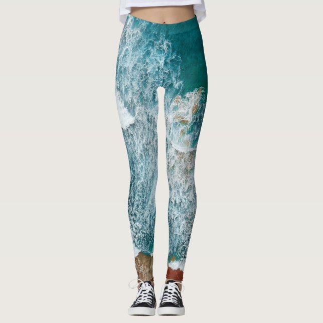 Havs- och himmelvy leggings (Framsida)