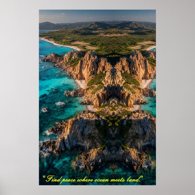 Havs- och landssymmetri poster (Framsidan)