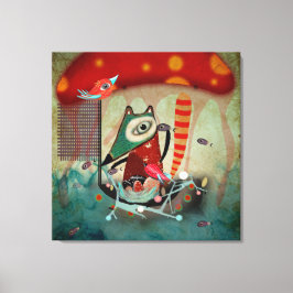 Havs Sjöfarare Rävhärbärge och Fåglar Canvastryck