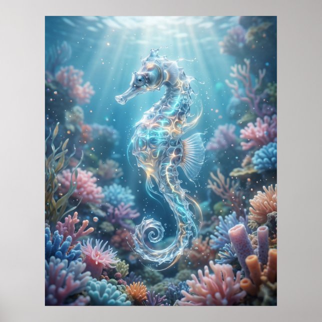 Havs Sjöstjärna Korall Drift Poster (Framsidan)