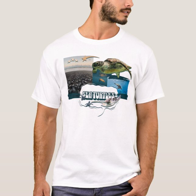 Havs sköldpaddor t shirt (Framsida)