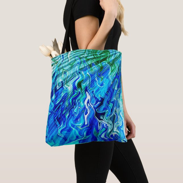Havs solstrålar...... tygkasse (Närbild)