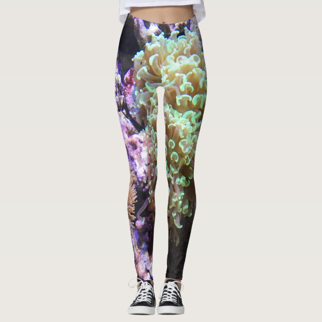 Havsanemoner Leggings (Framsida)