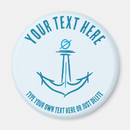 Havsankare. Mall för speditör Magnet