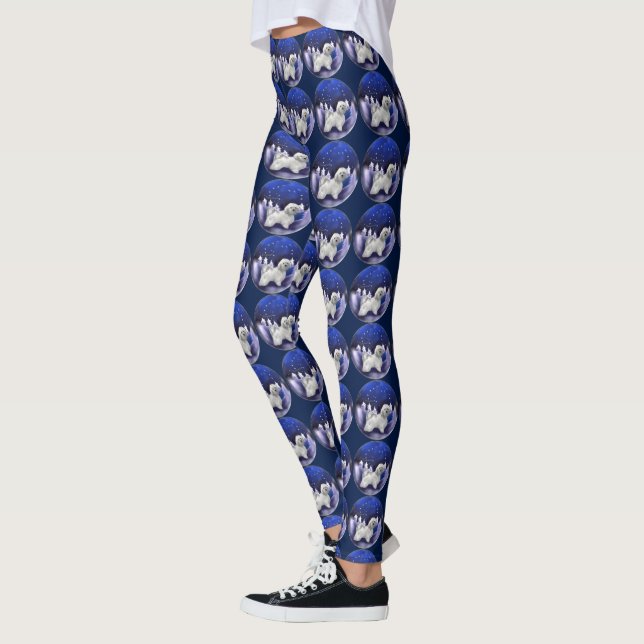 Havsansk Hund jul Leggings (Vänster)