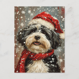 Havsansk hund jul vykort