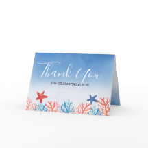 Havsbabyskor Vattenfärgsstjärnfisk, Tack