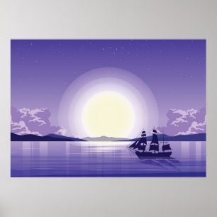 Havsbakgrund Poster