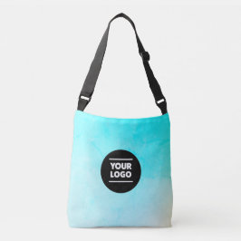 Havsblå anpassad Logotyp Axelväska