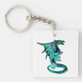 Havsblå Drak Ocean Fantasi Mytologiskt Väsen