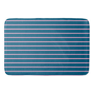Havsblå Färg-minimalistisk modern slätten Badrumsmatta