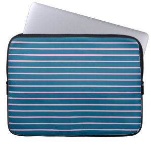 Havsblå Färg-minimalistisk modern slätten Laptop Fodral