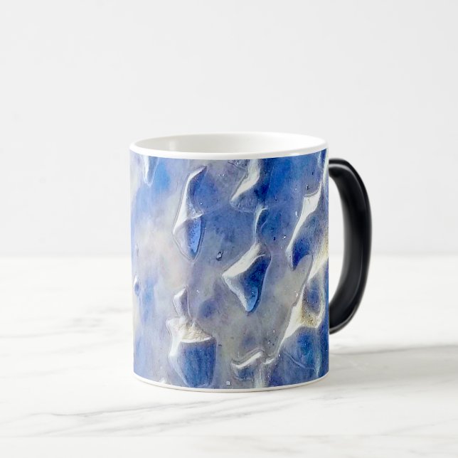 Havsblå och himlar blå reflektioner magisk mugg (Framsida höger)