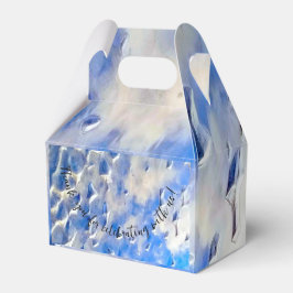 Havsblå och himlar blå reflektioner presentaskar