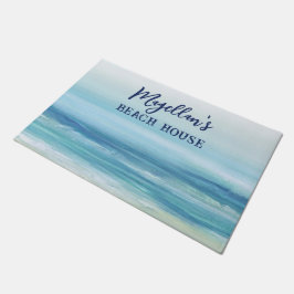 Havsblå vattenfärg Havets Vinkara kuststrupe