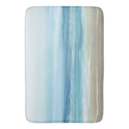 Havsblå vattenfärg Havets Vinkara kuststrupe Badrumsmatta